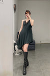 Marc Le Bihan Silk Slip Dress 2612 France MLB-2612 E23-HEI Black 2612 E23